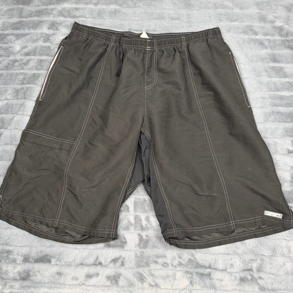 Canari Mens Padded Cycling Shorts Black XXL Contrast Stitch Bike Shorts